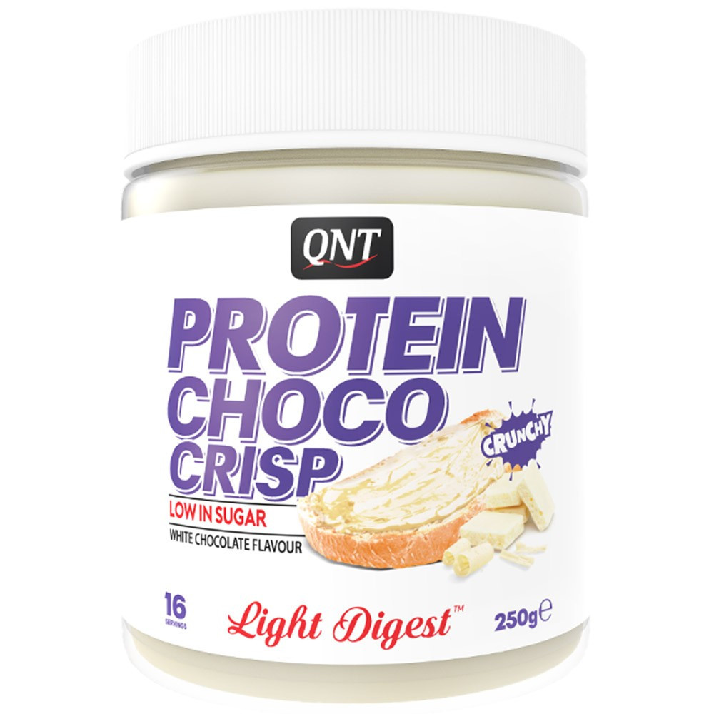 QNT Protein Spread Fehér Csokoládé Krém 250g - Crunchy QNT Protein Spread Fehér Csokoládé Krém 250g - Crunchy