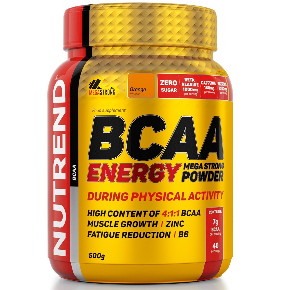 Nutrend BCAA Energy Mega Strong Powder 500 g Nutrend BCAA Energy Mega Strong Powder 500 g